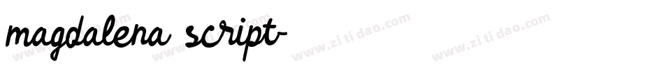 magdalena script字体转换